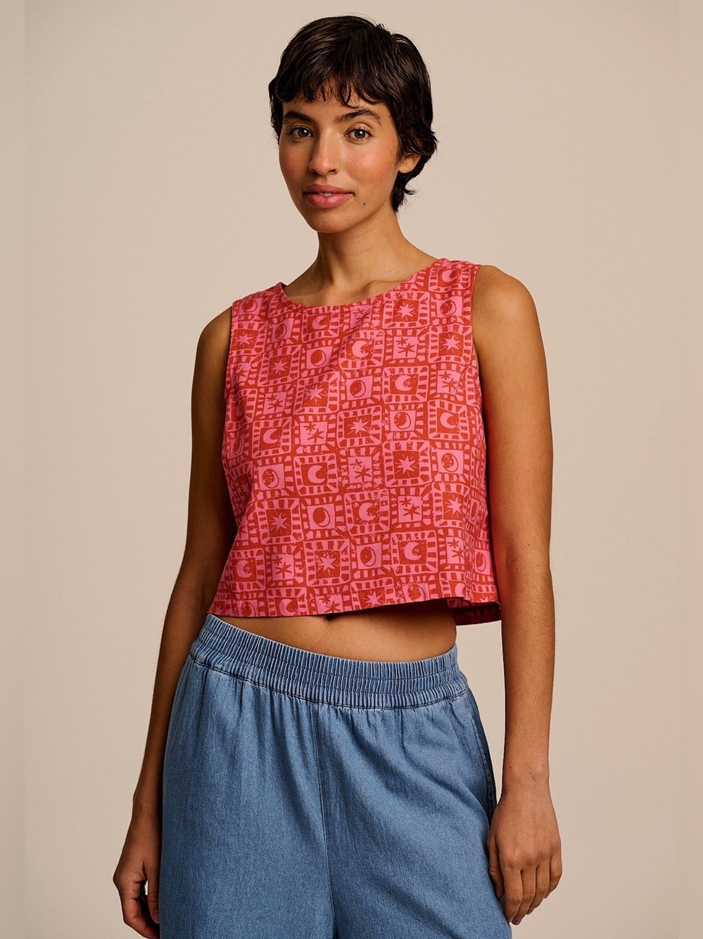 Lucy & Yak Cotton Shell Top